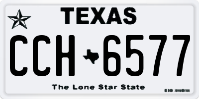 TX license plate CCH6577