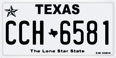 TX license plate CCH6581