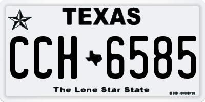 TX license plate CCH6585