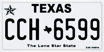 TX license plate CCH6599