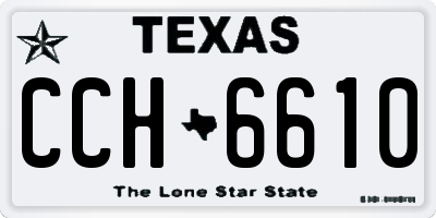 TX license plate CCH6610