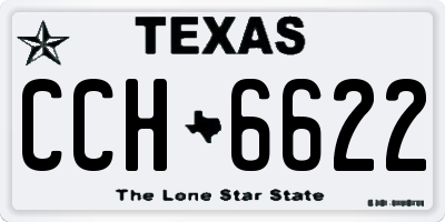 TX license plate CCH6622