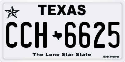 TX license plate CCH6625