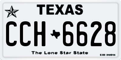 TX license plate CCH6628