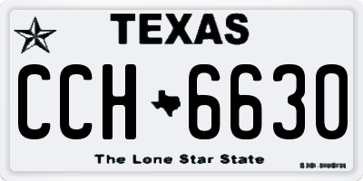 TX license plate CCH6630