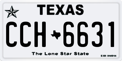 TX license plate CCH6631