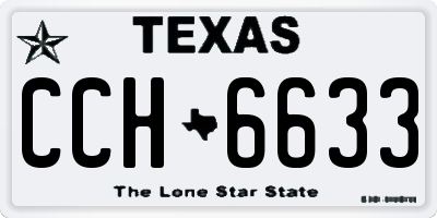 TX license plate CCH6633