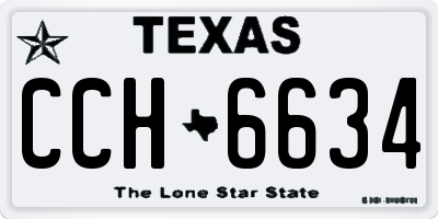 TX license plate CCH6634