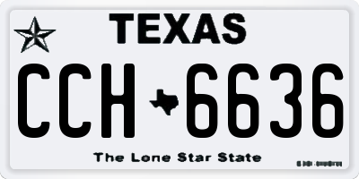 TX license plate CCH6636