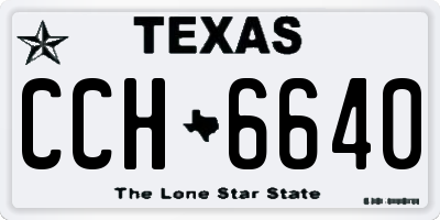TX license plate CCH6640