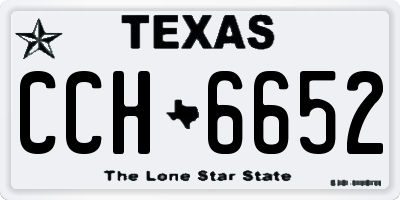TX license plate CCH6652