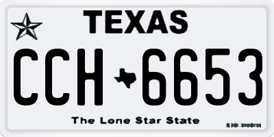 TX license plate CCH6653