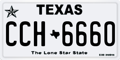 TX license plate CCH6660