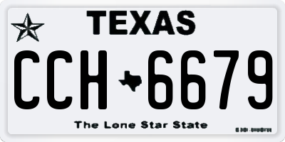 TX license plate CCH6679