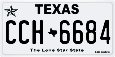 TX license plate CCH6684
