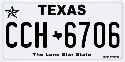 TX license plate CCH6706
