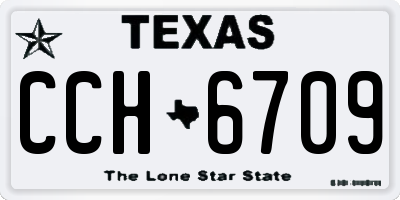 TX license plate CCH6709