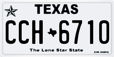 TX license plate CCH6710