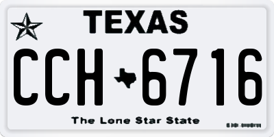 TX license plate CCH6716