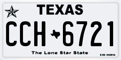 TX license plate CCH6721