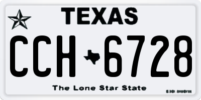 TX license plate CCH6728