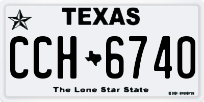 TX license plate CCH6740