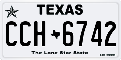 TX license plate CCH6742