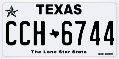 TX license plate CCH6744