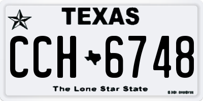 TX license plate CCH6748