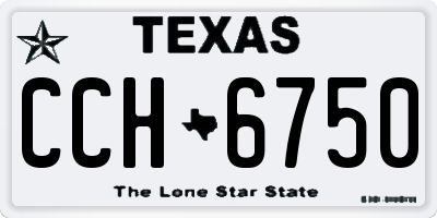 TX license plate CCH6750