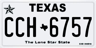 TX license plate CCH6757