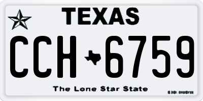 TX license plate CCH6759