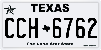 TX license plate CCH6762