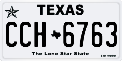 TX license plate CCH6763