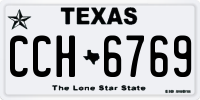TX license plate CCH6769