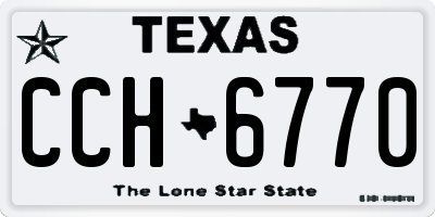 TX license plate CCH6770