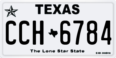 TX license plate CCH6784