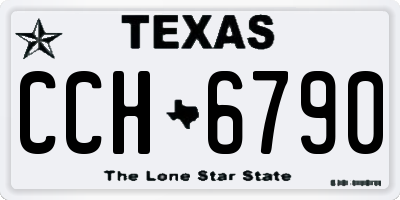 TX license plate CCH6790