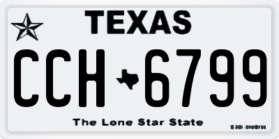 TX license plate CCH6799