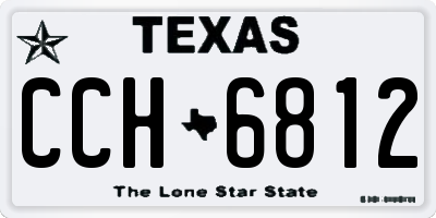 TX license plate CCH6812