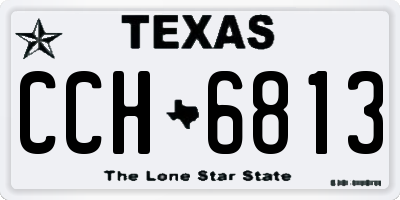 TX license plate CCH6813