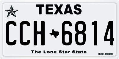TX license plate CCH6814