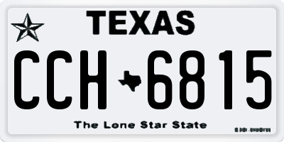 TX license plate CCH6815