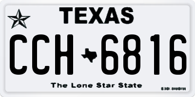 TX license plate CCH6816