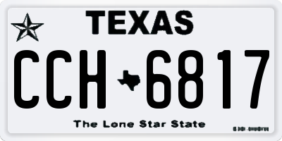 TX license plate CCH6817