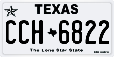 TX license plate CCH6822