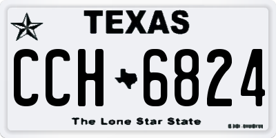 TX license plate CCH6824