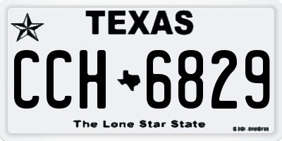TX license plate CCH6829