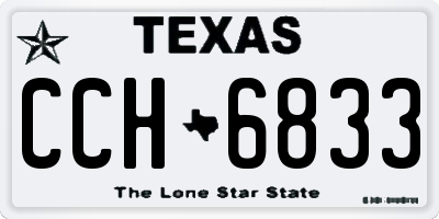 TX license plate CCH6833