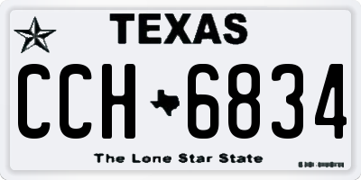 TX license plate CCH6834